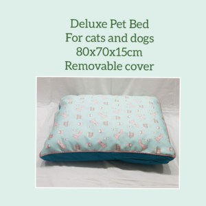 Deluxe Pet Bed - 80x70x15cm (Water-Resistant)